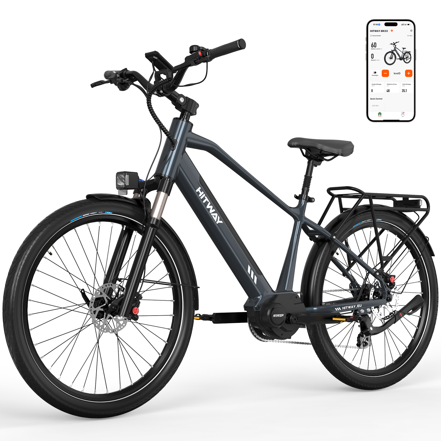 BK33 elektrische fiets met middenaandrijving