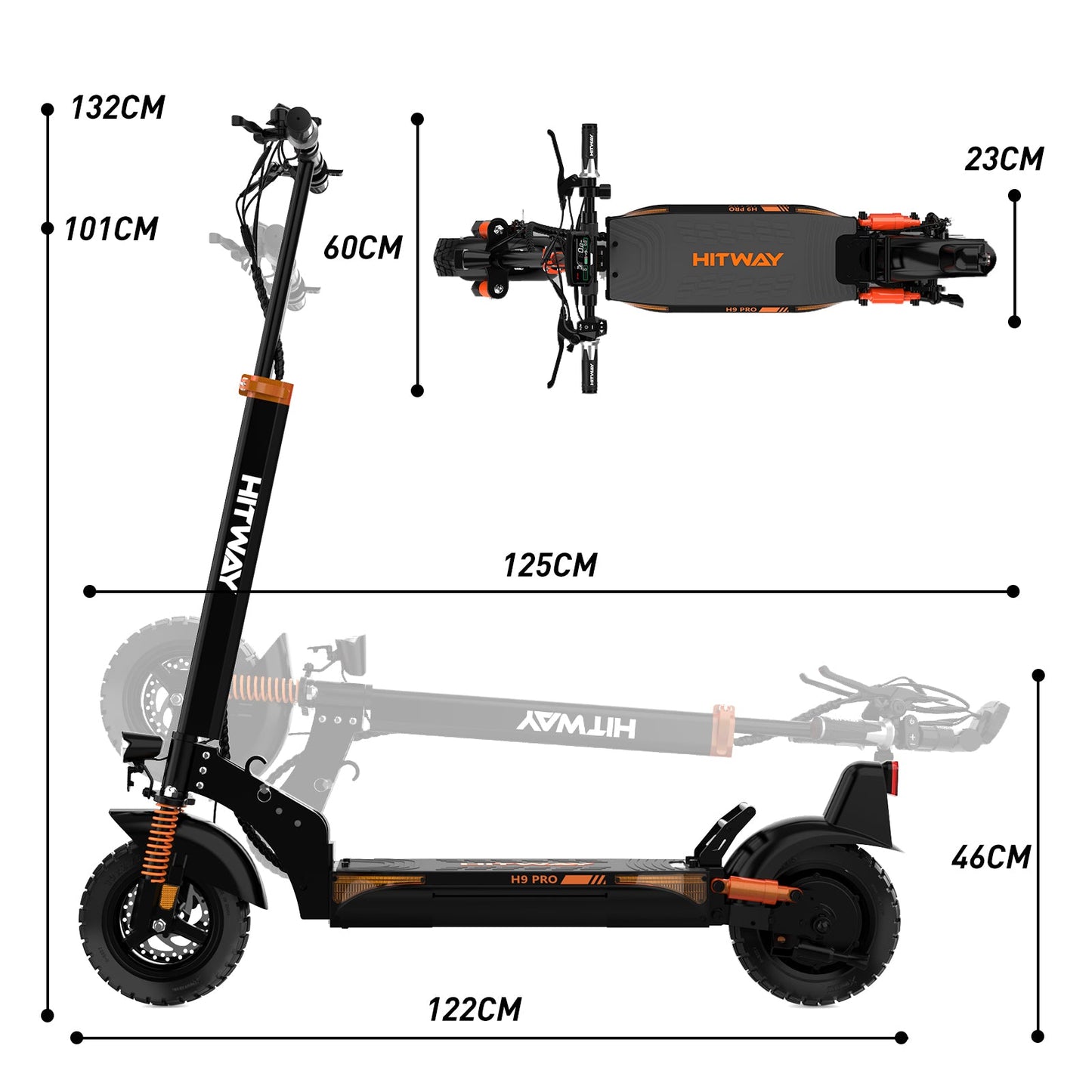 H9 & H9 Pro opvouwbare e-scooter