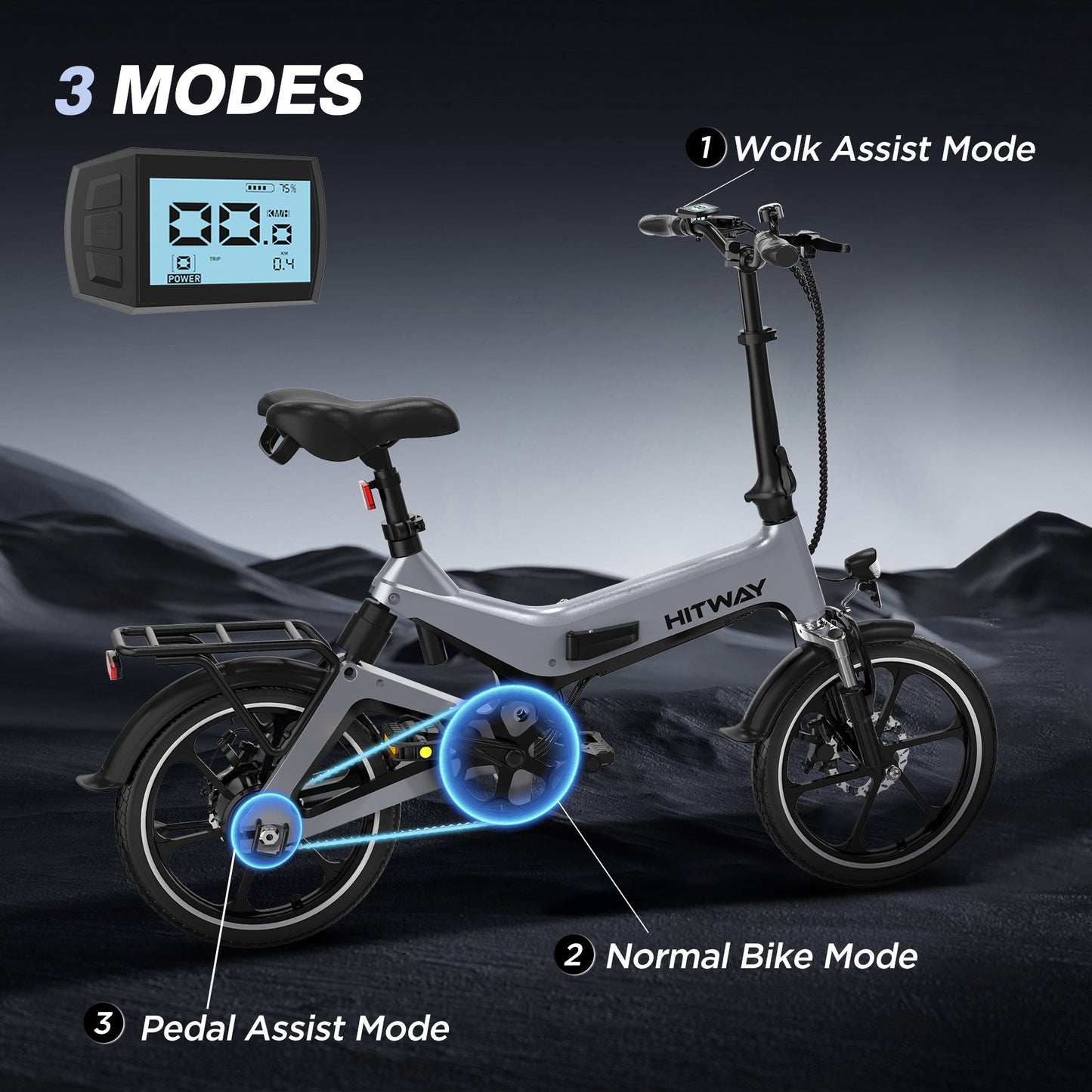BK2 Opvouwbare elektrische fiets