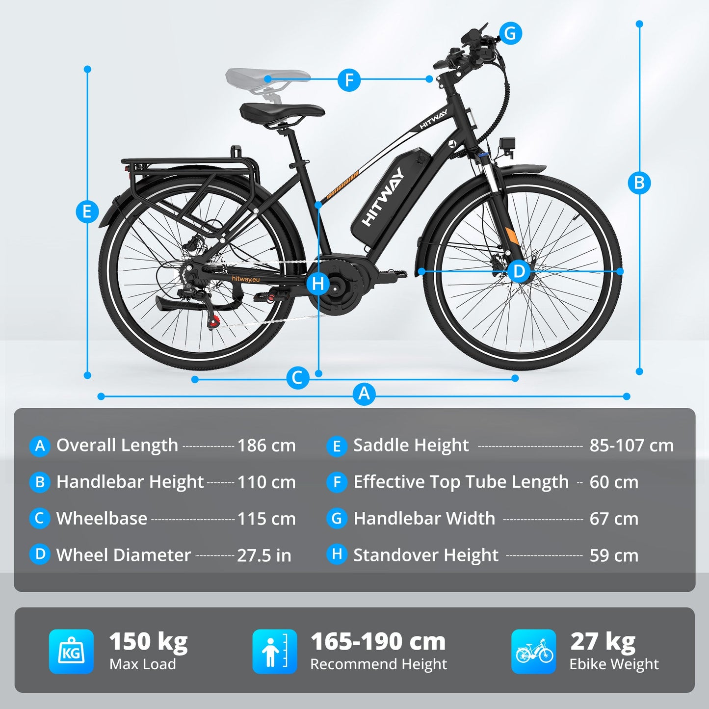 BK-U1 elektrische fiets met middenaandrijving