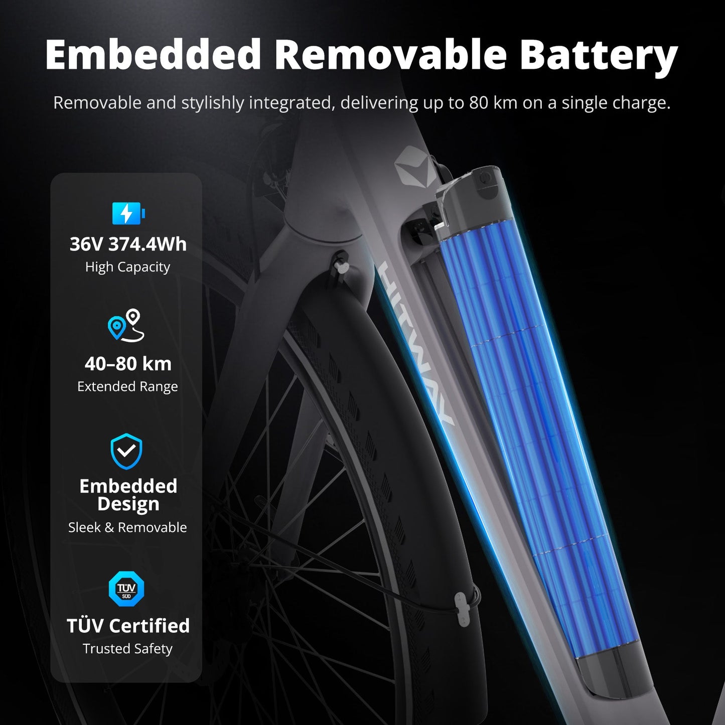 BK18 Pro elektrische fiets met riemaandrijving