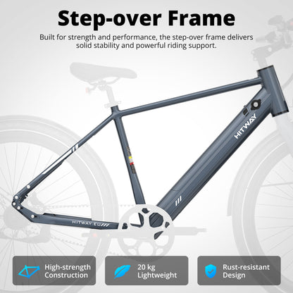 BK19 Pro elektrische fiets met riemaandrijving
