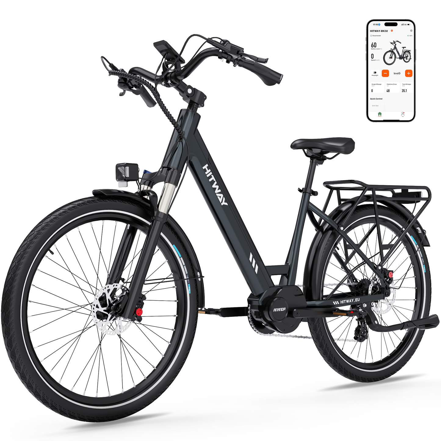 BK32 elektrische fiets met middenaandrijving