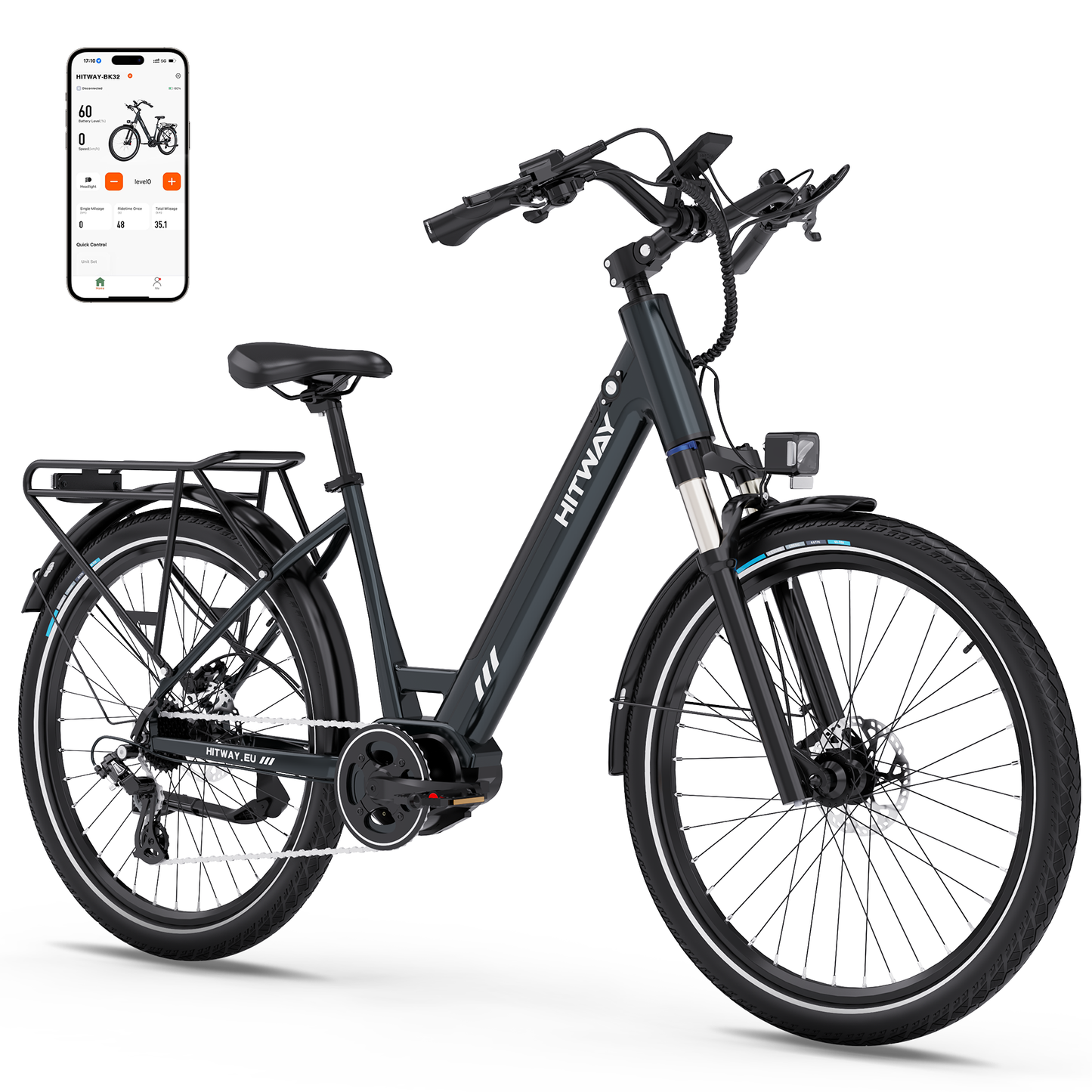 BK32 elektrische fiets met middenaandrijving