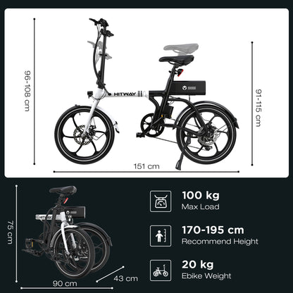 BK35S PRO 20" Opvouwbare elektrische fiets