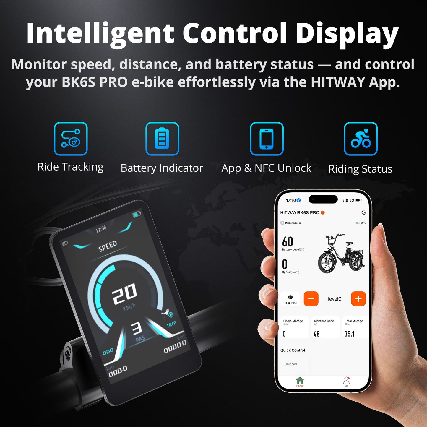 BK6S Pro opvouwbare elektrische fiets