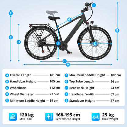BK7S Pro 27,5 inch elektrische fiets