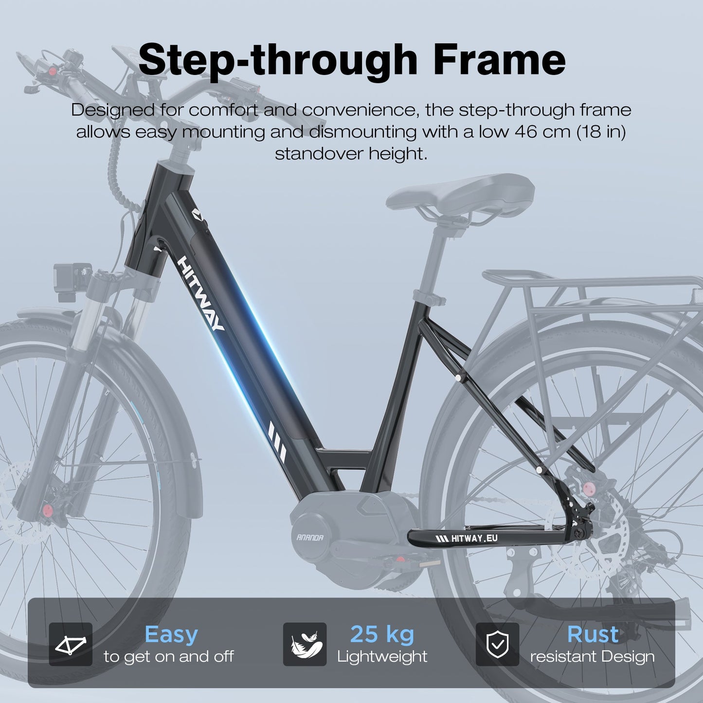 BK32 elektrische fiets met middenaandrijving