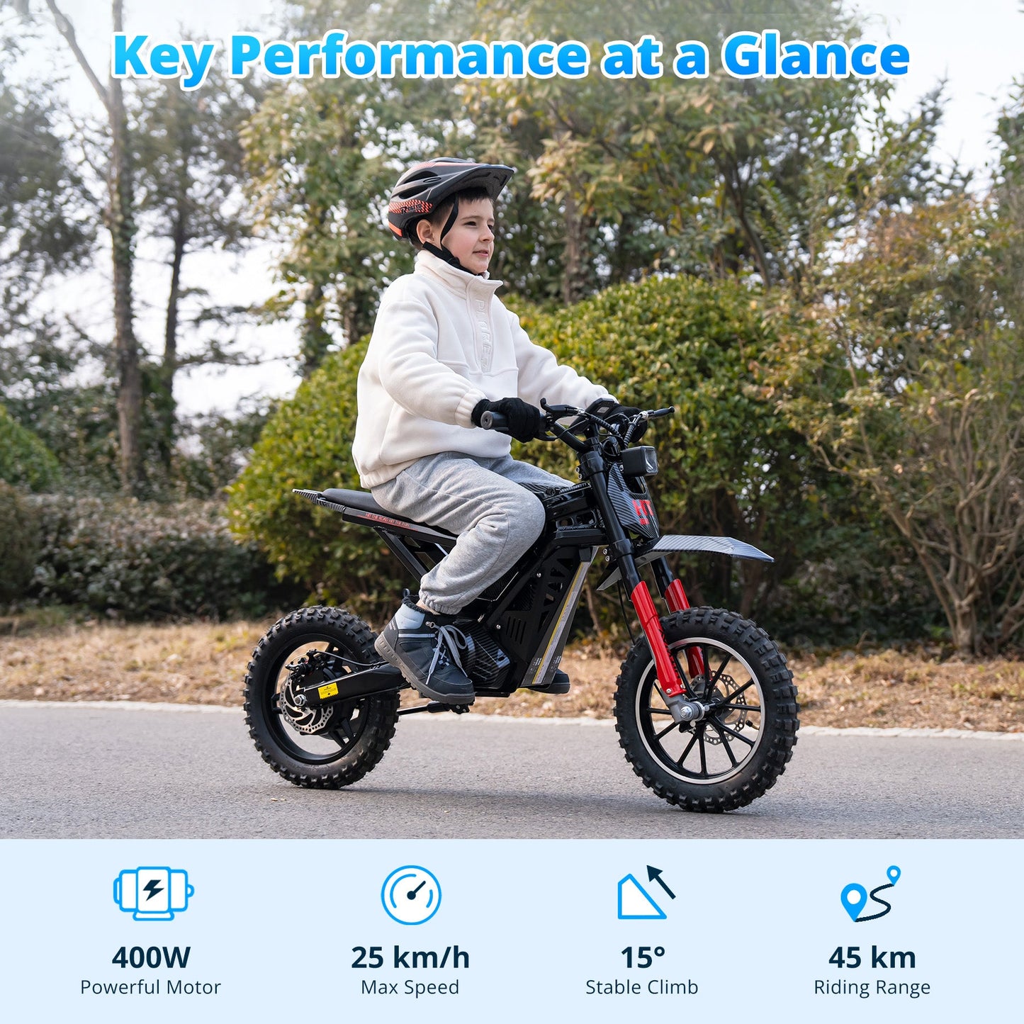HT100 elektrische crossmotor voor kinderen