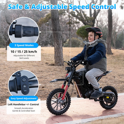 HT100 elektrische crossmotor voor kinderen