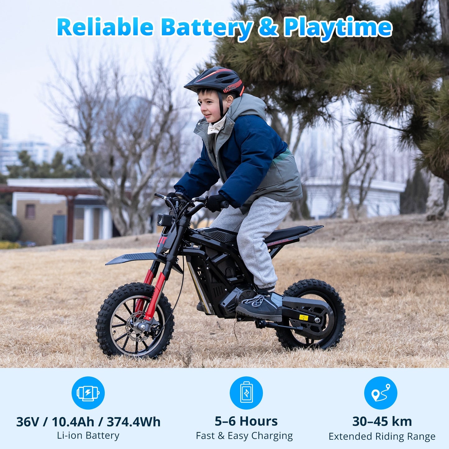 HT100 elektrische crossmotor voor kinderen