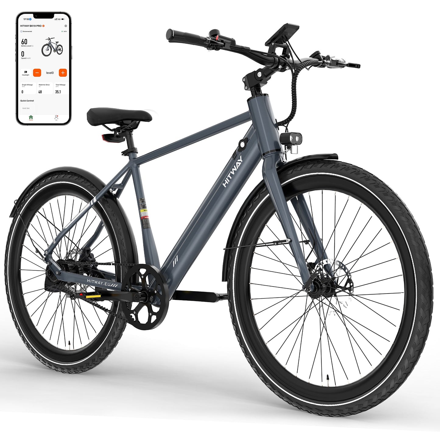 BK19 Pro elektrische fiets met riemaandrijving
