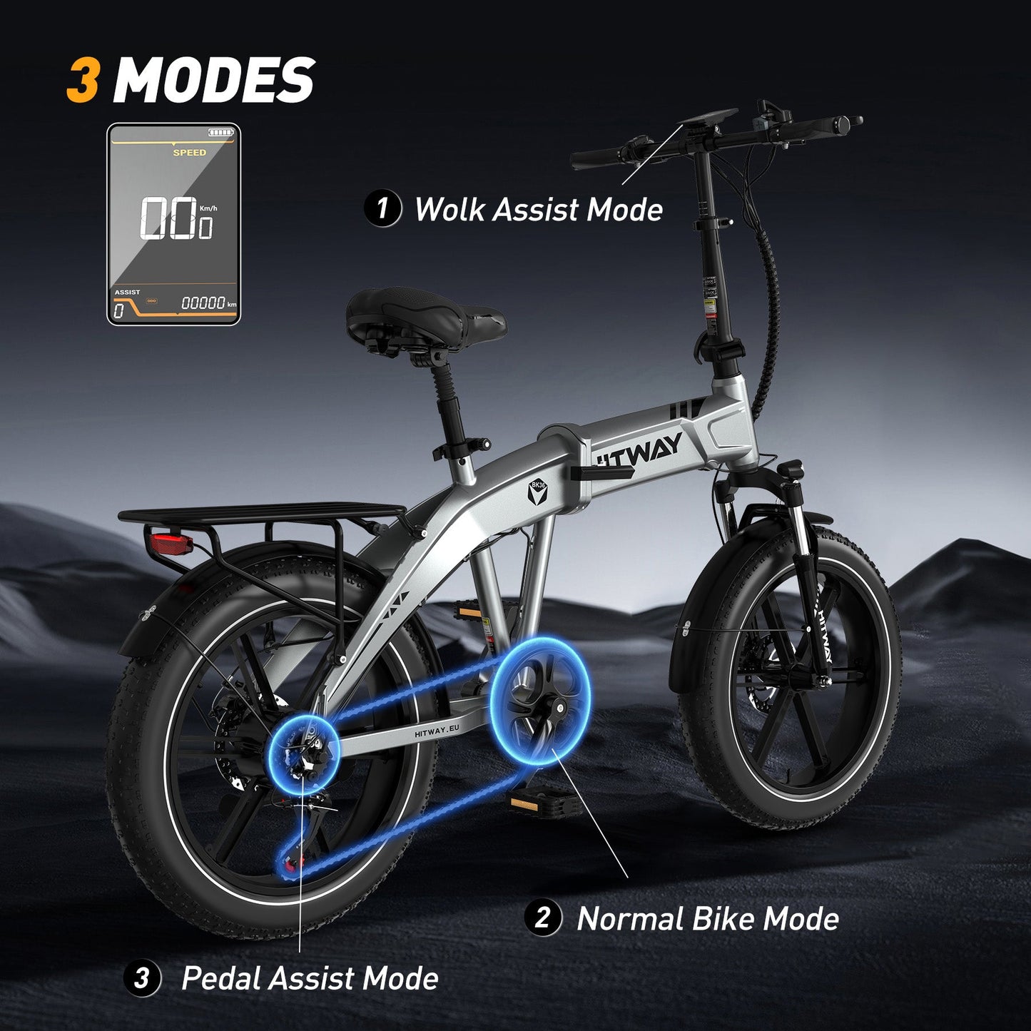 BK36 Opvouwbare elektrische fiets