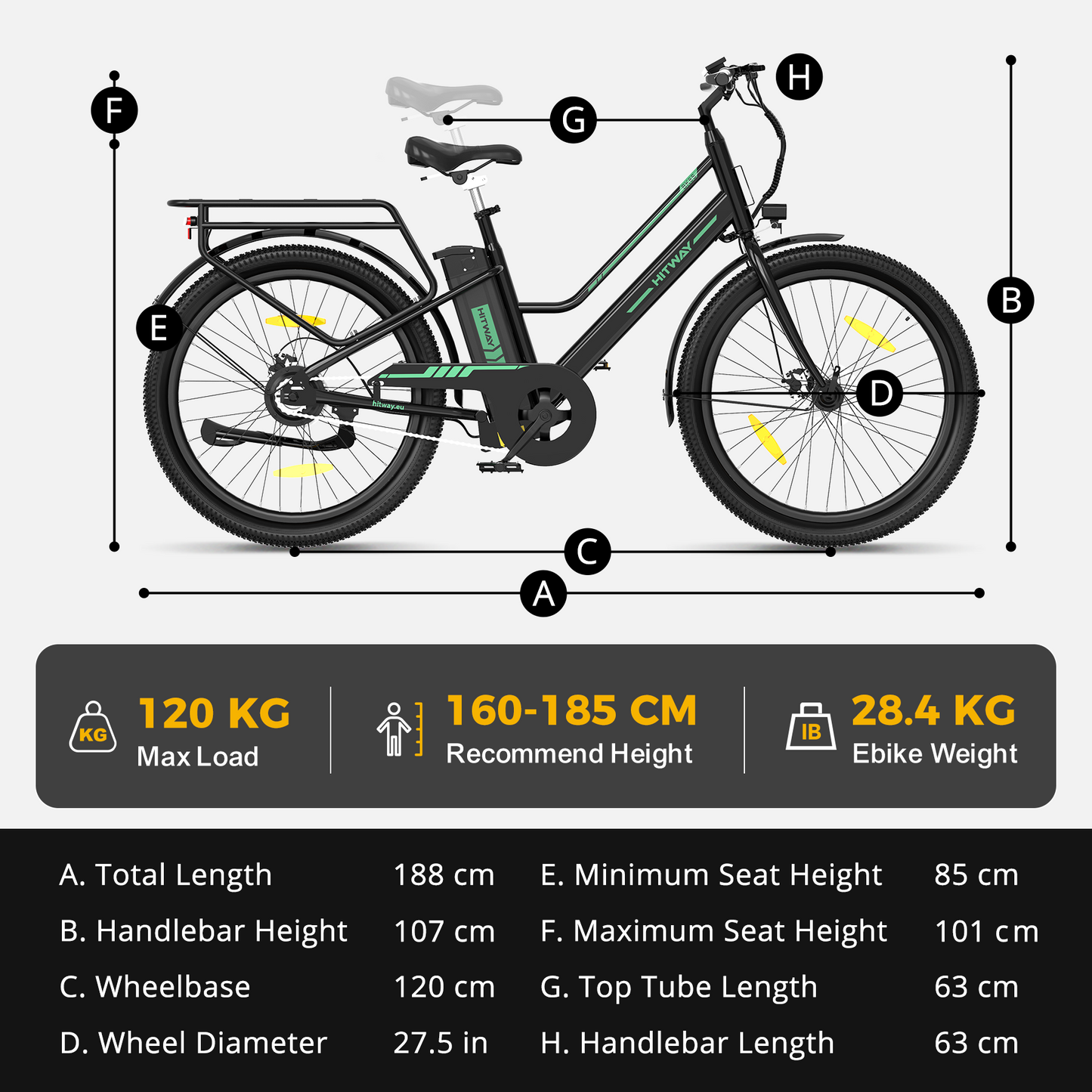 BK8SL 27,5 inch elektrische fiets
